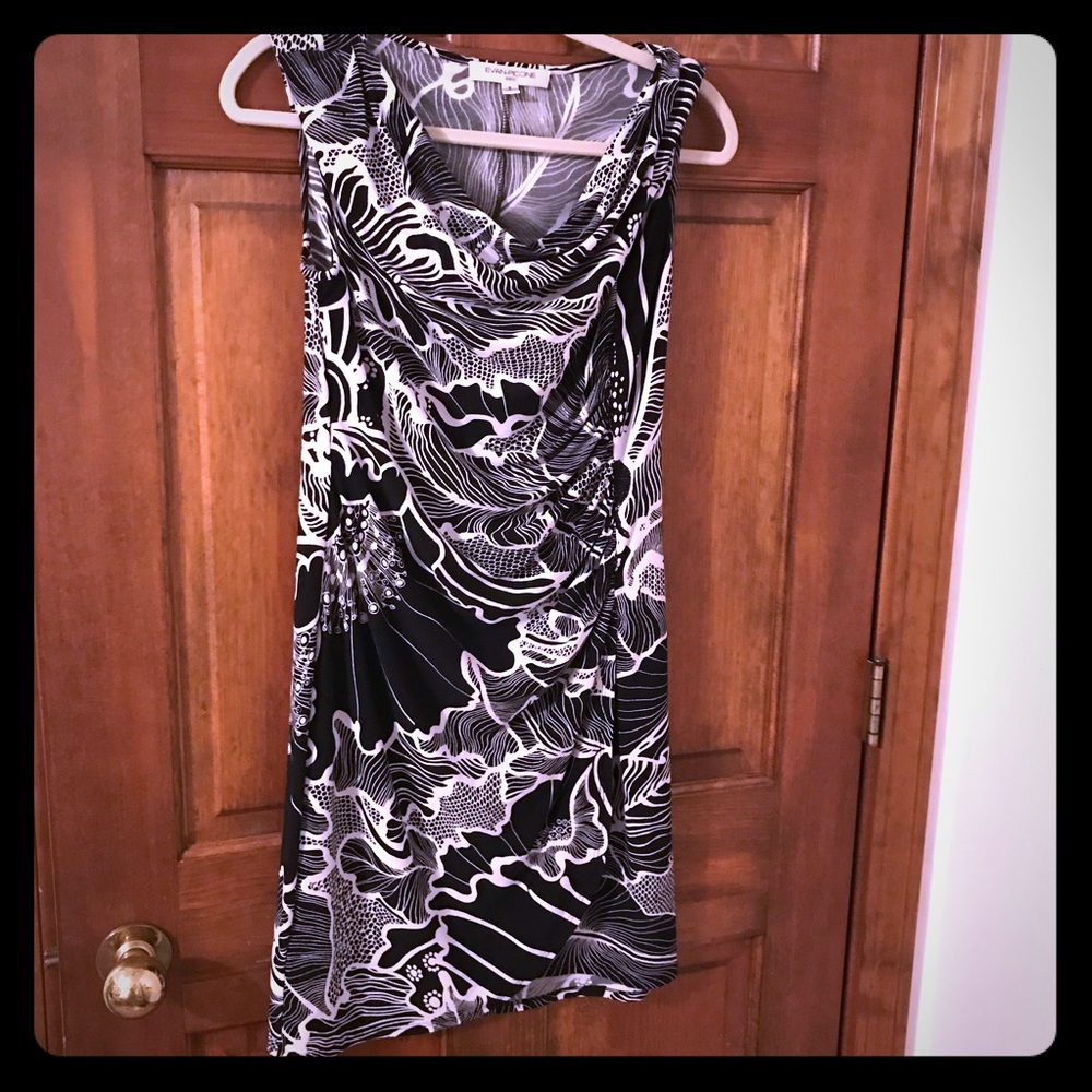 light classic cream and black dress